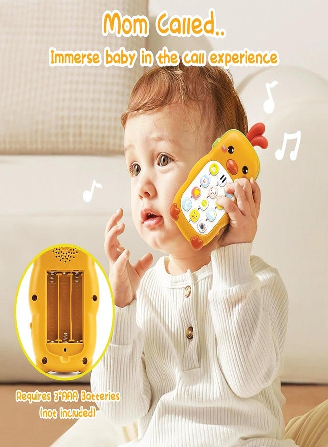 Kidology Cute Sleep Phone Maze Sensory Montessori Toy Musical Sounds for Babies 12-18 Months, Cell Phone with Lights, Numbers & Various Music Sounds (Yellow) - Image 5